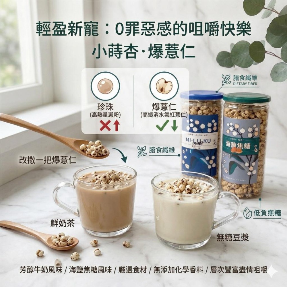 小蒔杏 高壓熟成爆薏仁 海鹽焦糖口味-細節圖6