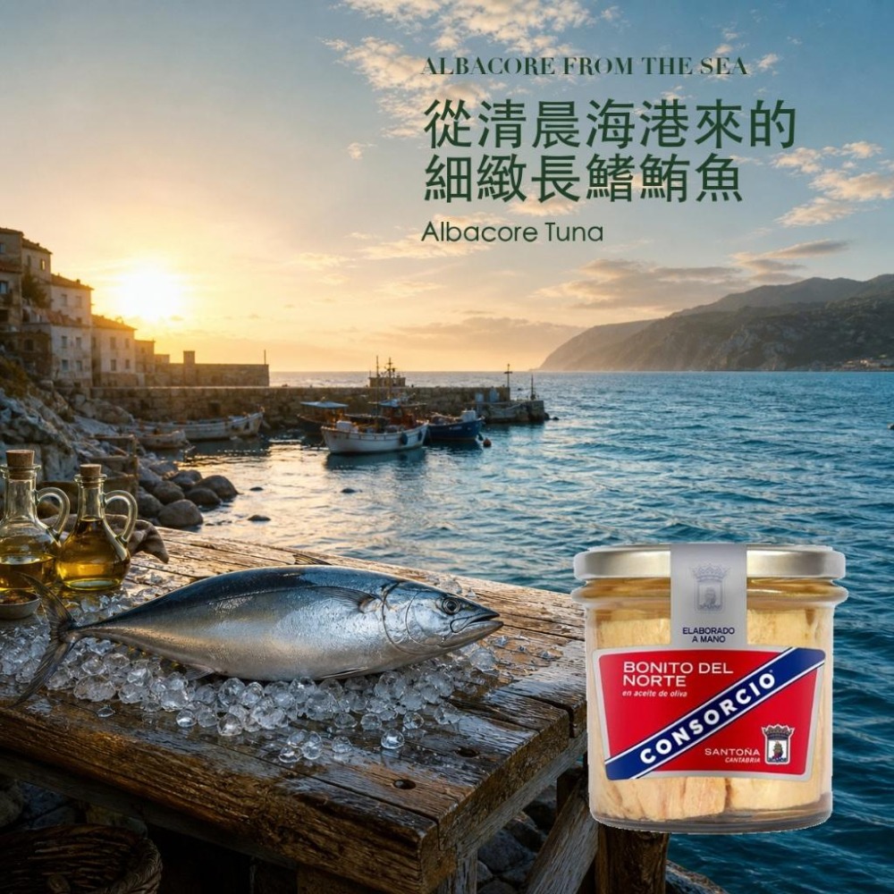 Consorcio 橄欖油漬長鰭鮪魚 鮪魚 鮪魚罐頭 魚罐頭-細節圖2
