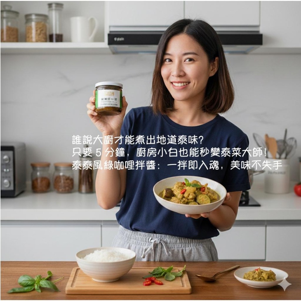 All in One泰泰風綠咖喱拌醬（蘿拉老師蝦皮唯一授權賣場)-細節圖5
