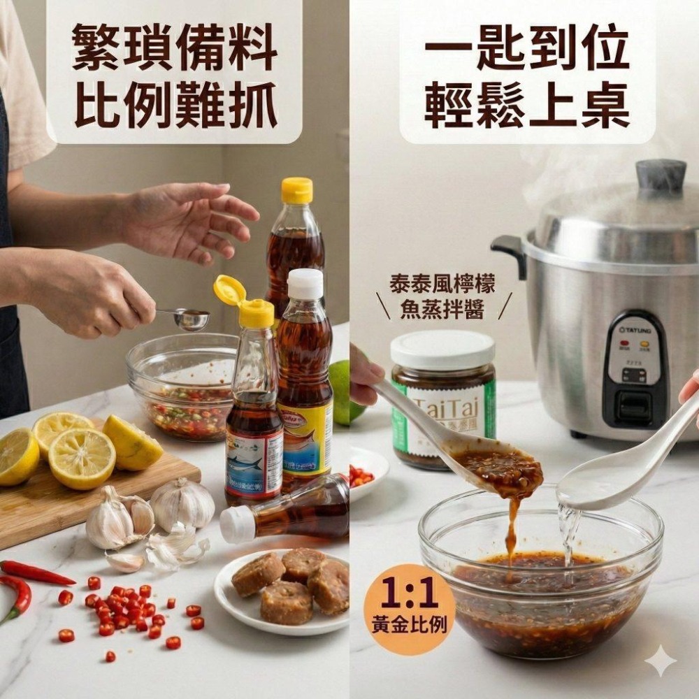 All in one  泰泰風檸檬蒸魚醬 蒸魚 拌麵（蘿拉老師蝦皮唯一授權賣場）-細節圖5