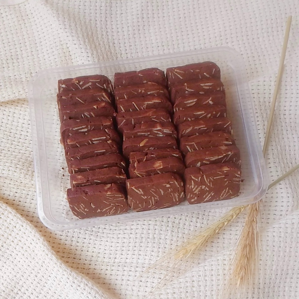 【手工餅乾】切片餅乾 杏仁餅乾 現做 低糖 原味/法芙娜可可/日式抹茶-細節圖3