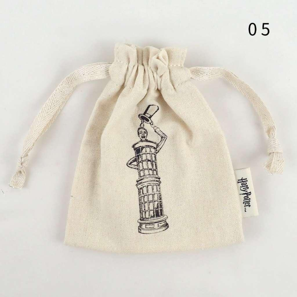 【Peoria 魔法選物舖】哈利波特角色手繪巾著袋 束口袋｜日系絨布收納小物袋-細節圖5