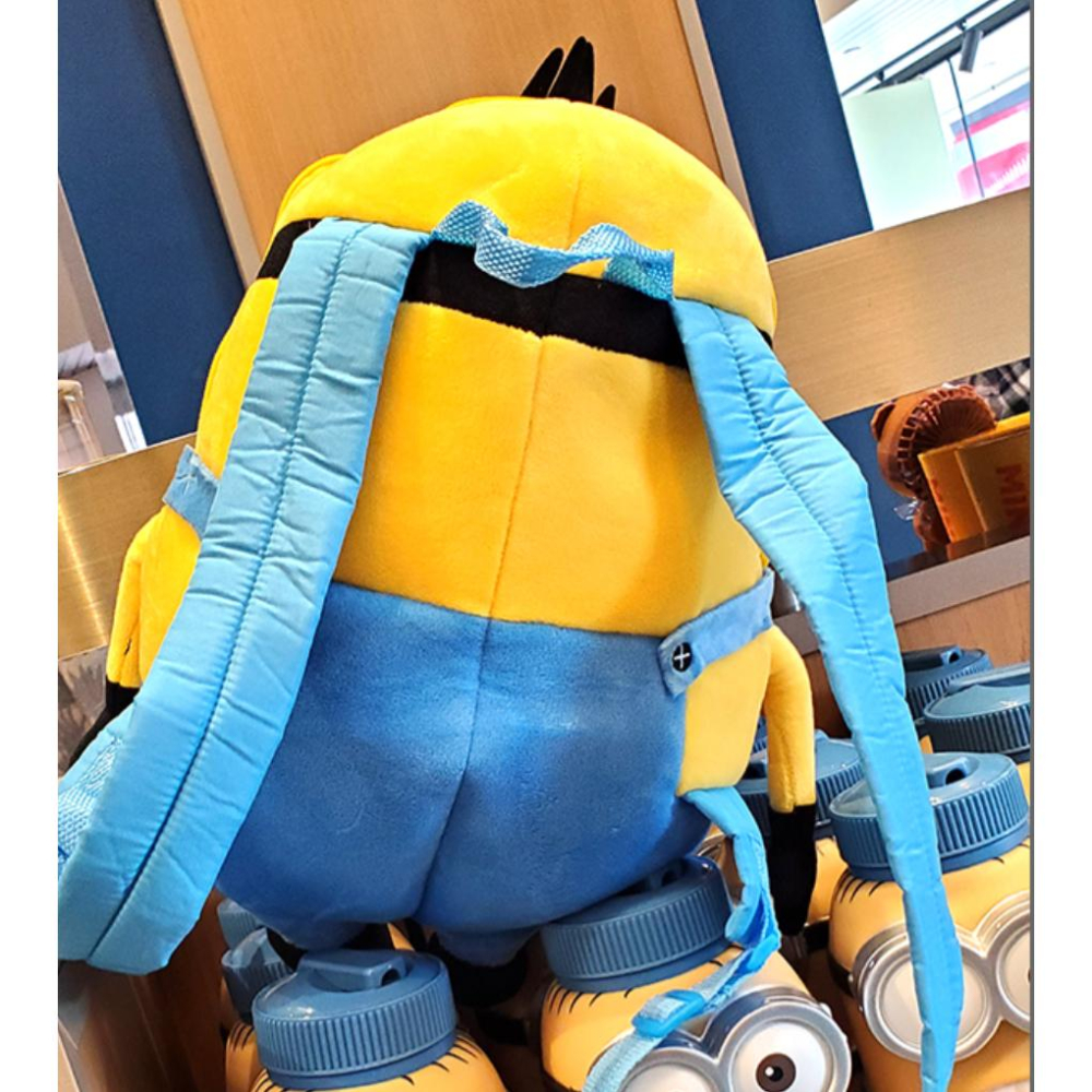 Peoria✿美國環球影城 小小兵 神偷奶爸 奧托毛絨背包  Minions Otto Plush Backpack-細節圖4