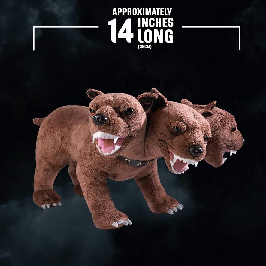 Peoria✿英國哈利波特 三頭犬 玩偶 娃娃 海格的毛毛 Fluffy Collector’s Plush-細節圖6