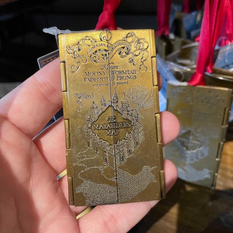 【Peoria 魔法選物舖】哈利波特 活點足跡地圖 掛飾｜可開啟亮燈款｜聖誕樹吊飾 約9cm｜預購正版-細節圖4