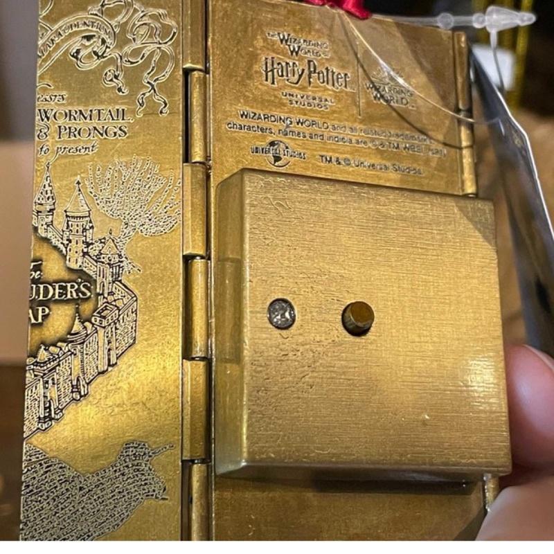 【Peoria 魔法選物舖】哈利波特 活點足跡地圖 掛飾｜可開啟亮燈款｜聖誕樹吊飾 約9cm｜預購正版-細節圖5