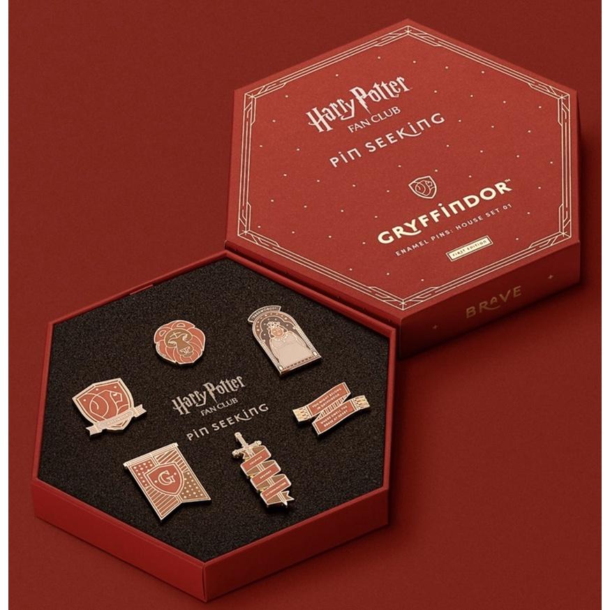 Peoria✿英國哈利波特 學院 琺瑯別針套裝 Enamel Pin Set-細節圖2
