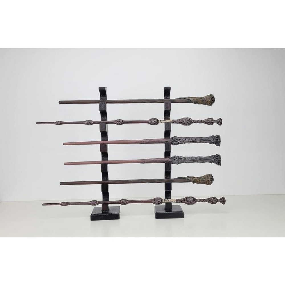 【Peoria 魔法選物舖】哈利波特 木製雙層魔杖架 多層 魔杖架 wand stand（不含魔杖）-細節圖6