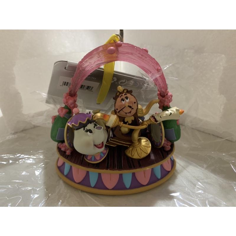 Peoria✿迪士尼 美女與野獸 聖誕吊飾 盧米亞與朋友們 唱歌 聖誕裝飾品 裝飾品 聖誕樹裝飾-細節圖3