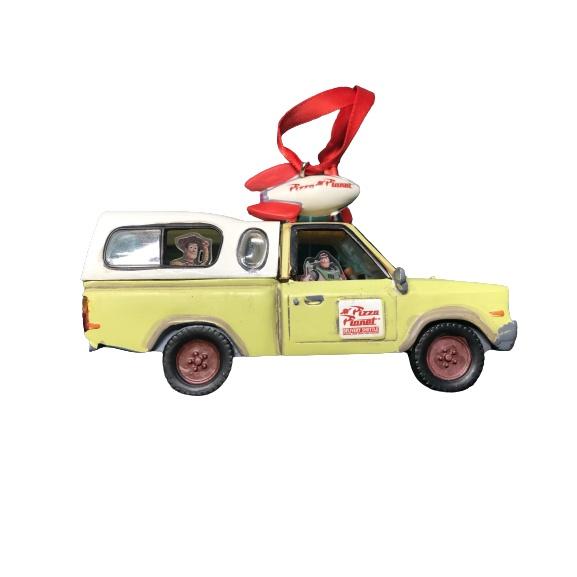 Peoria✿迪士尼 披薩車 比薩星球送貨車 可發亮 聖誕 節慶 裝飾品 - 玩具總動員 吊飾 聖誕樹吊飾-細節圖5