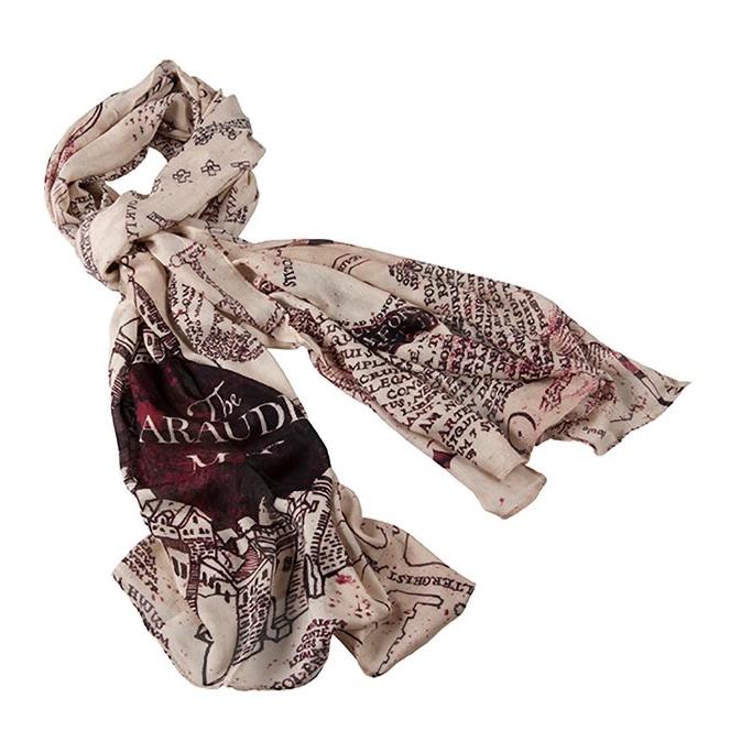 Peoria✿美國環球影城 哈利波特 劫盜地圖 圍巾 Marauder＇s Map Scarf-細節圖2