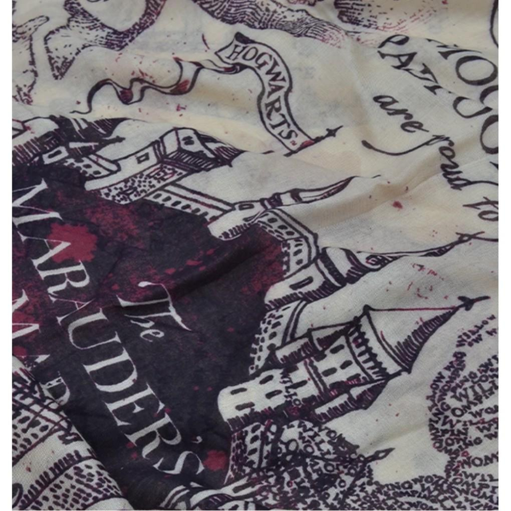 Peoria✿美國環球影城 哈利波特 劫盜地圖 圍巾 Marauder＇s Map Scarf-細節圖3