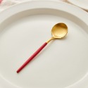 ❤️️台灣現貨【寶石紅歐風餐具】歐風餐具 304不鏽鋼餐具 葡萄牙餐具 寶石紅 叉子 湯匙 筷子 餐刀 餐具組 D001-規格圖5