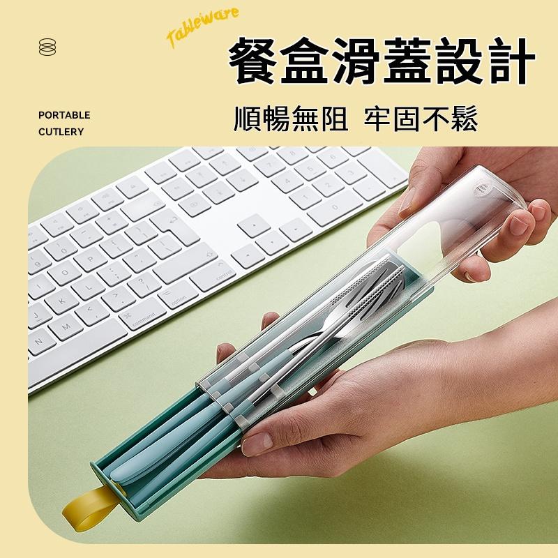 ❤️台灣現貨【太空艙款三件式餐具組】攜帶餐具 環保餐具 餐具組 筷叉勺 禮品 婚禮小物 禮物 D231-細節圖4