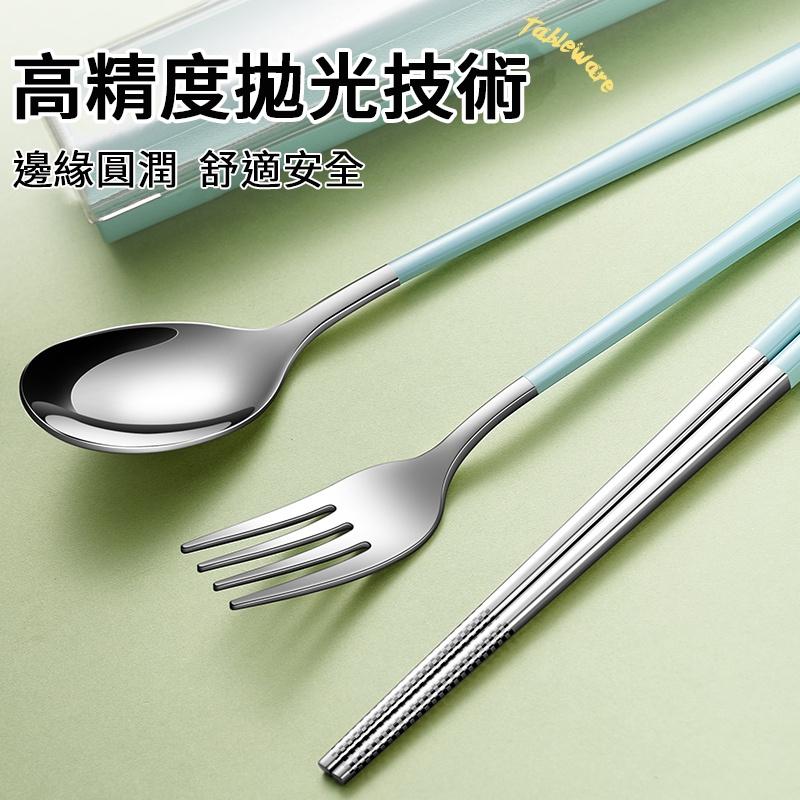❤️台灣現貨【太空艙款三件式餐具組】攜帶餐具 環保餐具 餐具組 筷叉勺 禮品 婚禮小物 禮物 D231-細節圖7