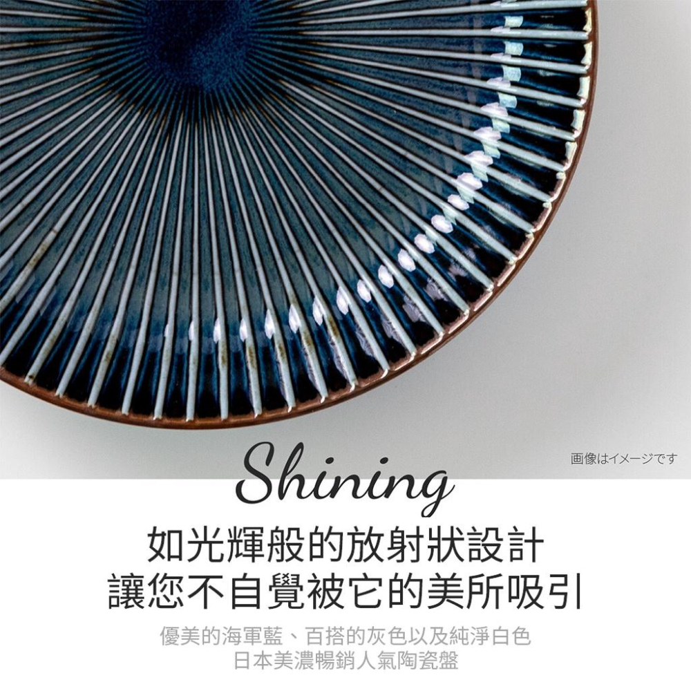 ❤️ 台灣現貨【彩瓷深盤】碗盤 陶瓷盤 餐盤 美濃燒 日式盤 日本盤子 圓盤 Yohen SENDAN 日本製 D008-細節圖2