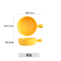 ❤️ 台灣現貨【彩釉陶瓷碗】沙拉碗 陶瓷碗 焗烤碗 手把碗 飯碗 微波碗 早餐碗 麥片碗 器皿 湯碗 D166-規格圖9