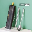 ❤️ 台灣現貨【拉伸盒餐具組】攜帶餐具 餐具 環保餐具  304不鏽鋼 筷子 學生餐具 叉子 湯匙 露營 禮品 D093-規格圖9