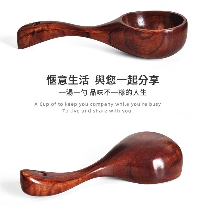 ❤️ 台灣現貨【大湯匙】木湯匙 韓式餐勺 木飯勺 大湯勺 水瓢 吃播 水勺 淘米勺 大木勺 原木餐具 D198-細節圖5