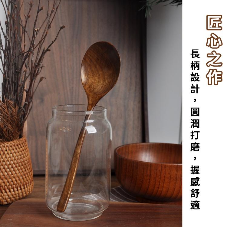 ❤️️ 台灣現貨【楠木飯勺】大飯勺 圓口勺 木勺 飯匙 湯匙 木餐具 便攜餐具 勺子 餐廳餐具 長柄勺 公勺 D046-細節圖3