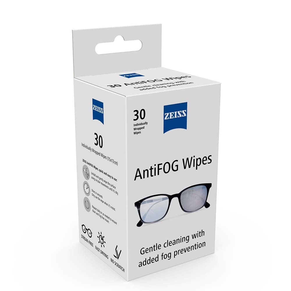 【ZEISS 蔡司】AntiFog Wipes 濕式鏡面防霧拭鏡紙30片/盒-細節圖3