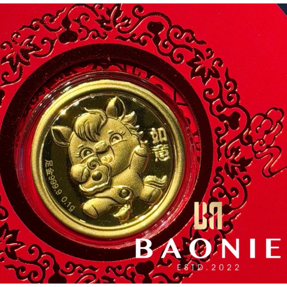 ［寶妮金］馬年小金片紅包袋-純金9999-規格圖2