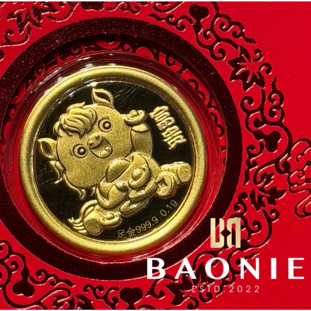［寶妮金］馬年小金片紅包袋-純金9999-規格圖2