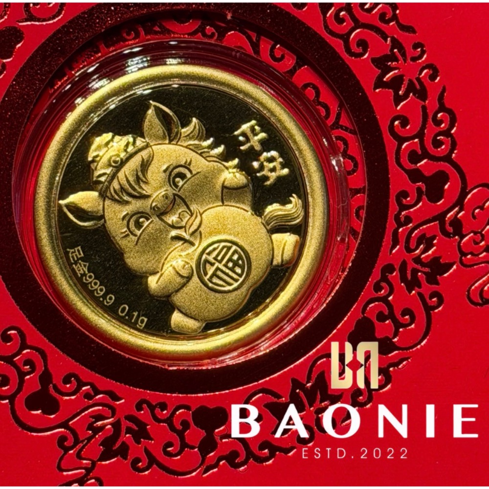 ［寶妮金］馬年小金片紅包袋-純金9999-規格圖2