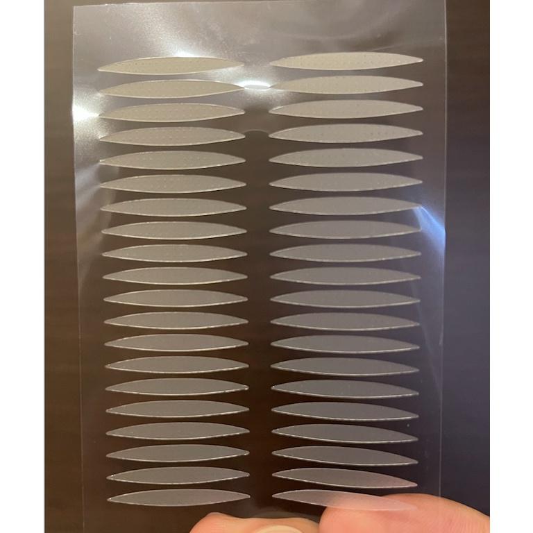 [滿額免運] 蕾絲透明雙眼皮貼 橄欖型 網狀 自然隱形 無痕 透氣 膚色 透明 10副 20副 新秘 上妝必備 抖音同款-細節圖3