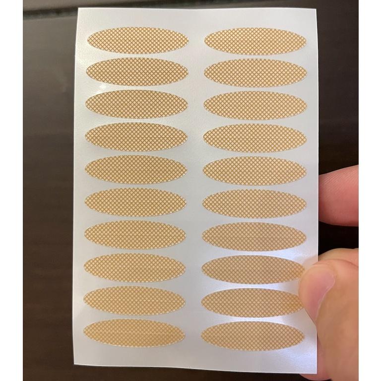 [滿額免運] 蕾絲透明雙眼皮貼 橄欖型 網狀 自然隱形 無痕 透氣 膚色 透明 10副 20副 新秘 上妝必備 抖音同款-細節圖5