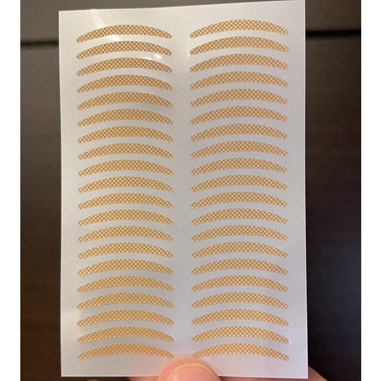 [滿額免運] 蕾絲透明雙眼皮貼 橄欖型 網狀 自然隱形 無痕 透氣 膚色 透明 10副 20副 新秘 上妝必備 抖音同款-細節圖7