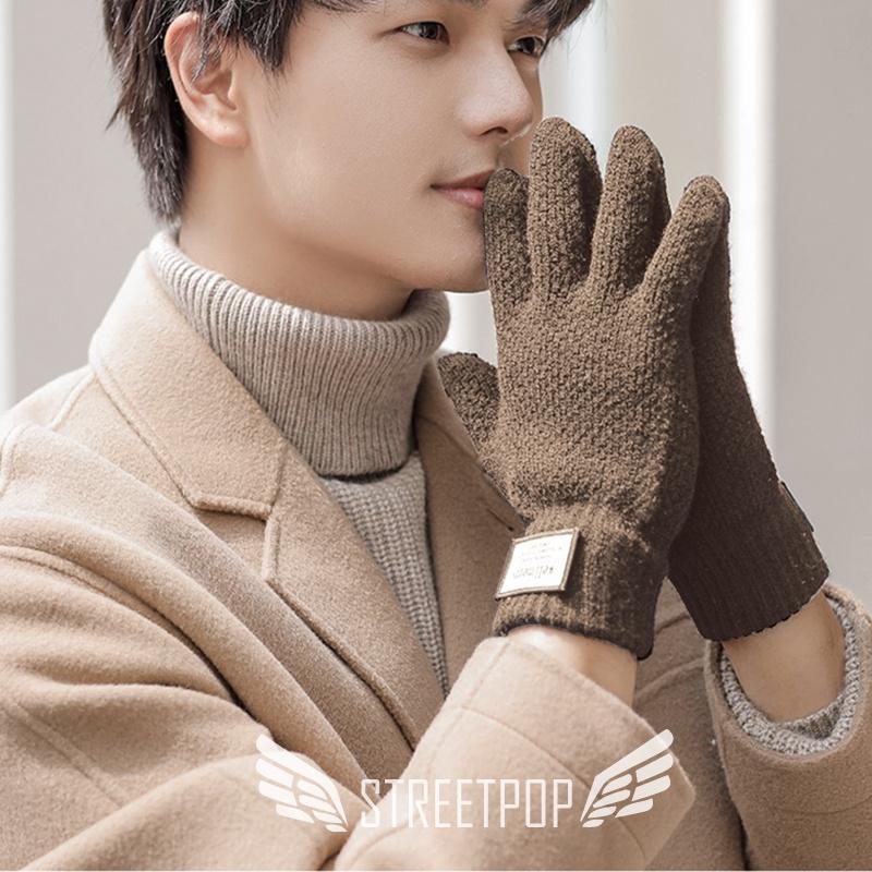 個性布標保暖手套 觸控手套 防寒手套 針織手套 觸屏手套 個性布標 觸控保暖手套 可觸控 騎士手套 手套 交換禮物 手套-細節圖9