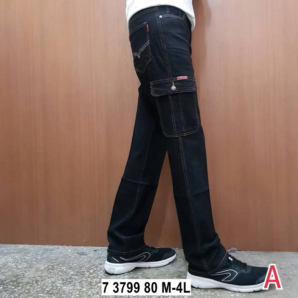 【Myj美宜佳】彈力工作褲 多尺碼 牛仔工作褲 口袋工作褲 多口袋工作褲 男工作褲 素面工作褲 厚工作褲 現貨台灣店家-細節圖2