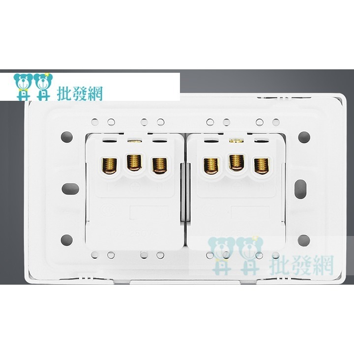 『台灣現貨』 大陸電器使用 台灣插座含面板 台灣面板可直接更換 一般小家電使用10A，冷氣 吃重電 請買16A-細節圖6