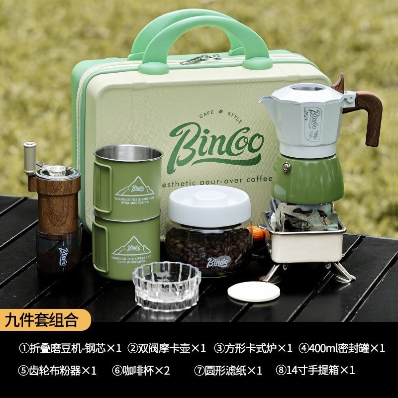 現貨供應 念咖啡 • 用心的香氣 NenCoffee精品莊園 Bincoo 戶外 露營 摩卡壺 便攜 咖啡壺 濃縮 義式-細節圖2