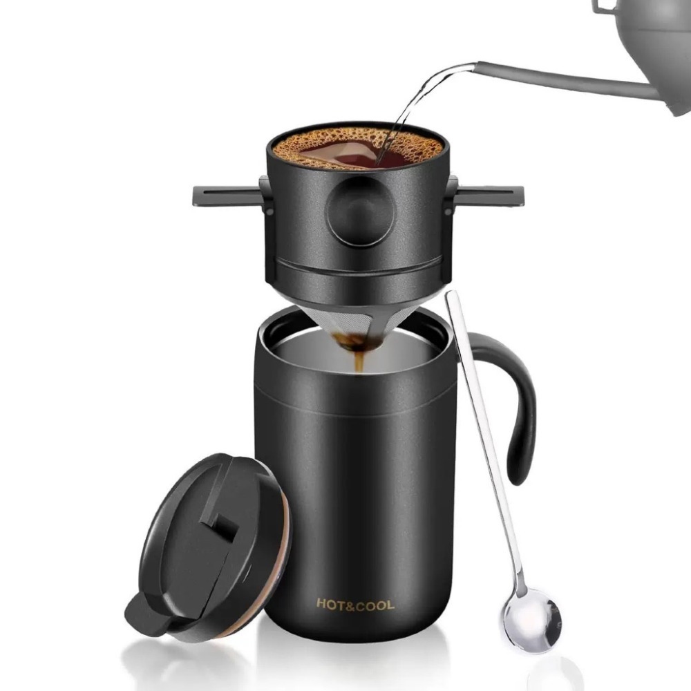 現貨供應 念咖啡 • 用心的香氣 NenCoffee精品莊園 手沖 咖啡杯 保溫杯 便攜 杯子 水杯 滴漏 套組 露營-規格圖9