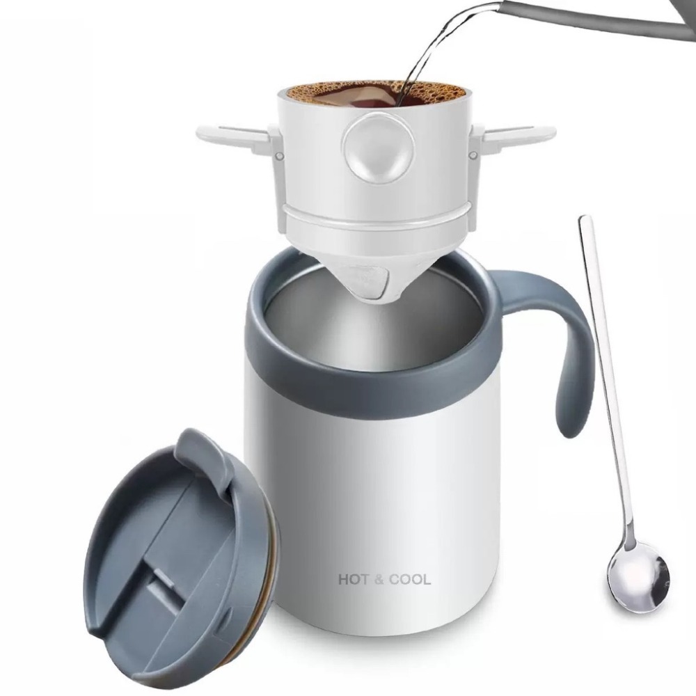 現貨供應 念咖啡 • 用心的香氣 NenCoffee精品莊園 手沖 咖啡杯 保溫杯 便攜 杯子 水杯 滴漏 套組 露營-規格圖9