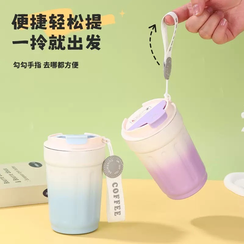 現貨供應 念咖啡 • 用心的香氣 NenCoffee精品莊園 漸變色 陶瓷 八角 咖啡杯 保溫杯 禮品杯-細節圖2