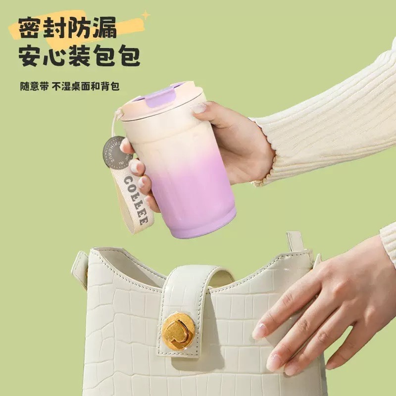 現貨供應 念咖啡 • 用心的香氣 NenCoffee精品莊園 漸變色 陶瓷 八角 咖啡杯 保溫杯 禮品杯-細節圖4