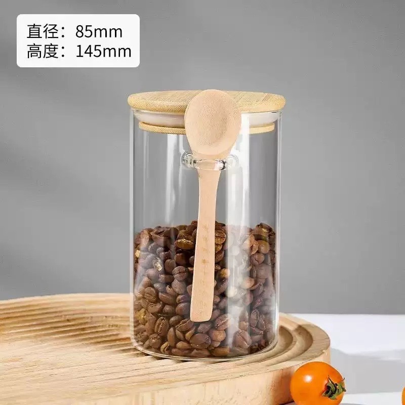 現貨供應 念咖啡 • 用心的香氣 NenCoffee精品莊園 咖啡豆 保鮮罐 收納罐 玻璃密封罐 保存罐 調味罐 茶葉罐-細節圖2