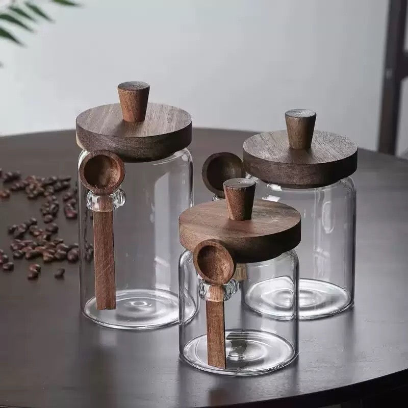 現貨供應 念咖啡 • 用心的香氣 NenCoffee精品莊園 咖啡豆 保鮮罐 收納罐 玻璃密封罐 保存罐 調味罐 茶葉罐-細節圖9