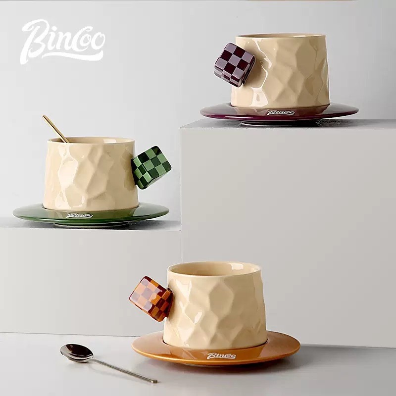 現貨供應 念咖啡 • 用心的香氣 NenCoffee精品莊園 Bincoo 陶瓷 咖啡杯 馬克杯 水杯 下午茶 魔方 勺-細節圖3