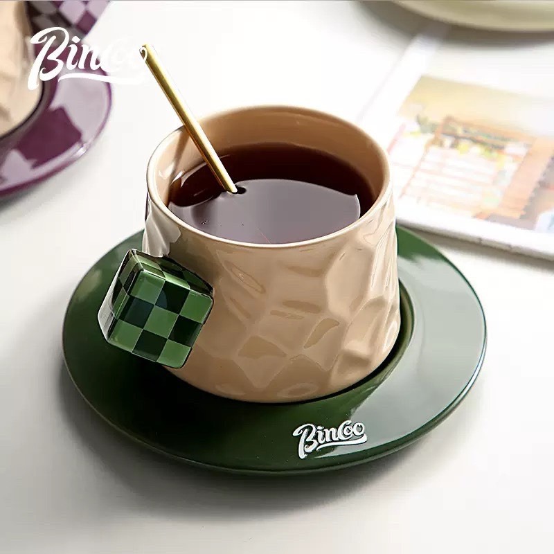 現貨供應 念咖啡 • 用心的香氣 NenCoffee精品莊園 Bincoo 陶瓷 咖啡杯 馬克杯 水杯 下午茶 魔方 勺-細節圖5