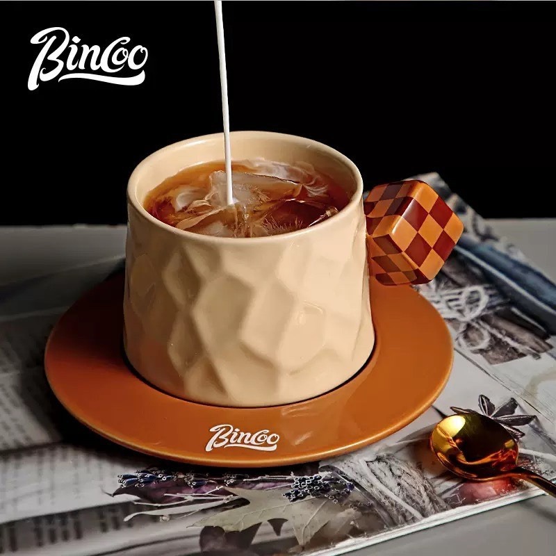 現貨供應 念咖啡 • 用心的香氣 NenCoffee精品莊園 Bincoo 陶瓷 咖啡杯 馬克杯 水杯 下午茶 魔方 勺-規格圖5