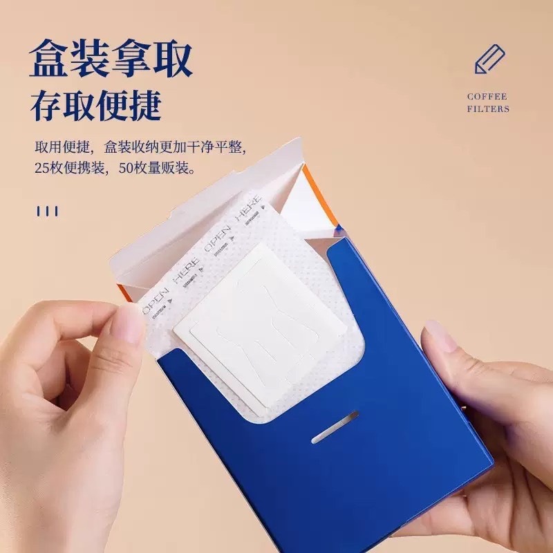 現貨供應 念咖啡 • 用心的香氣 NenCoffee精品莊園 食品級 耳掛式 咖啡濾紙 滴漏式 一次性 加厚 便攜 手沖-細節圖5