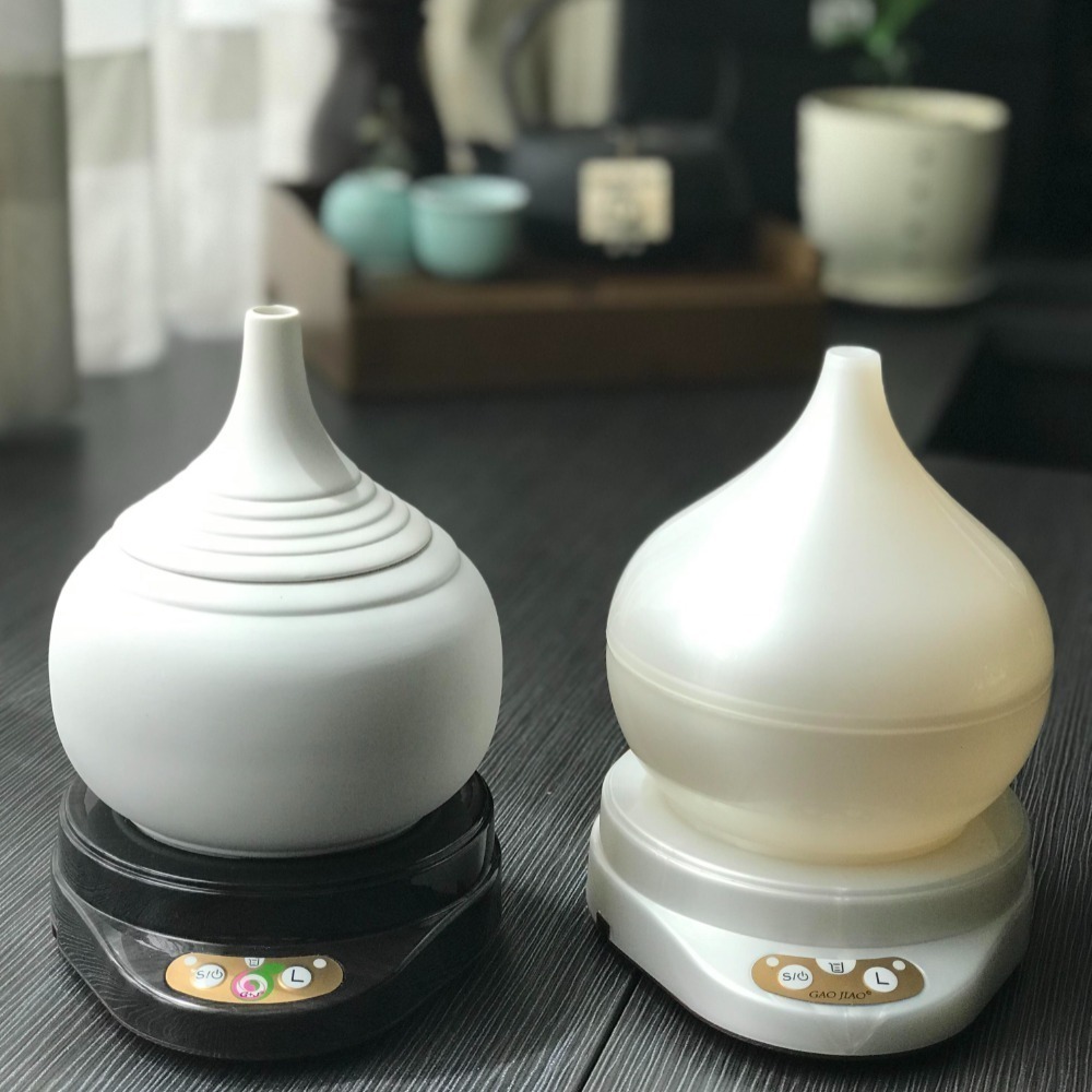 生活方程式 香氛機 水氧機 | 陶瓷葫蘆/塑安葫蘆負離子香氛水氧機 | 陶白 (上/下燈)/塑安珍珠白 (下燈)-細節圖4