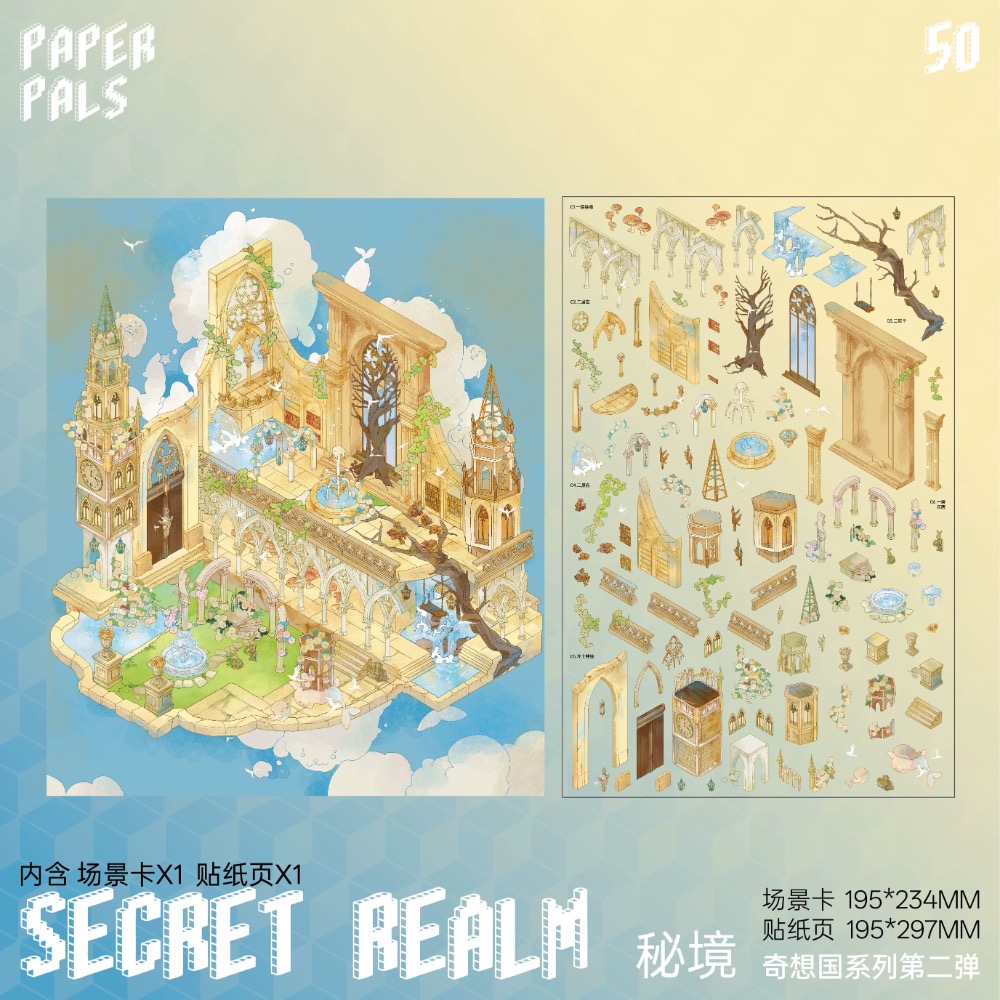 紙泡-奇想國第二彈造景貼紙-細節圖2