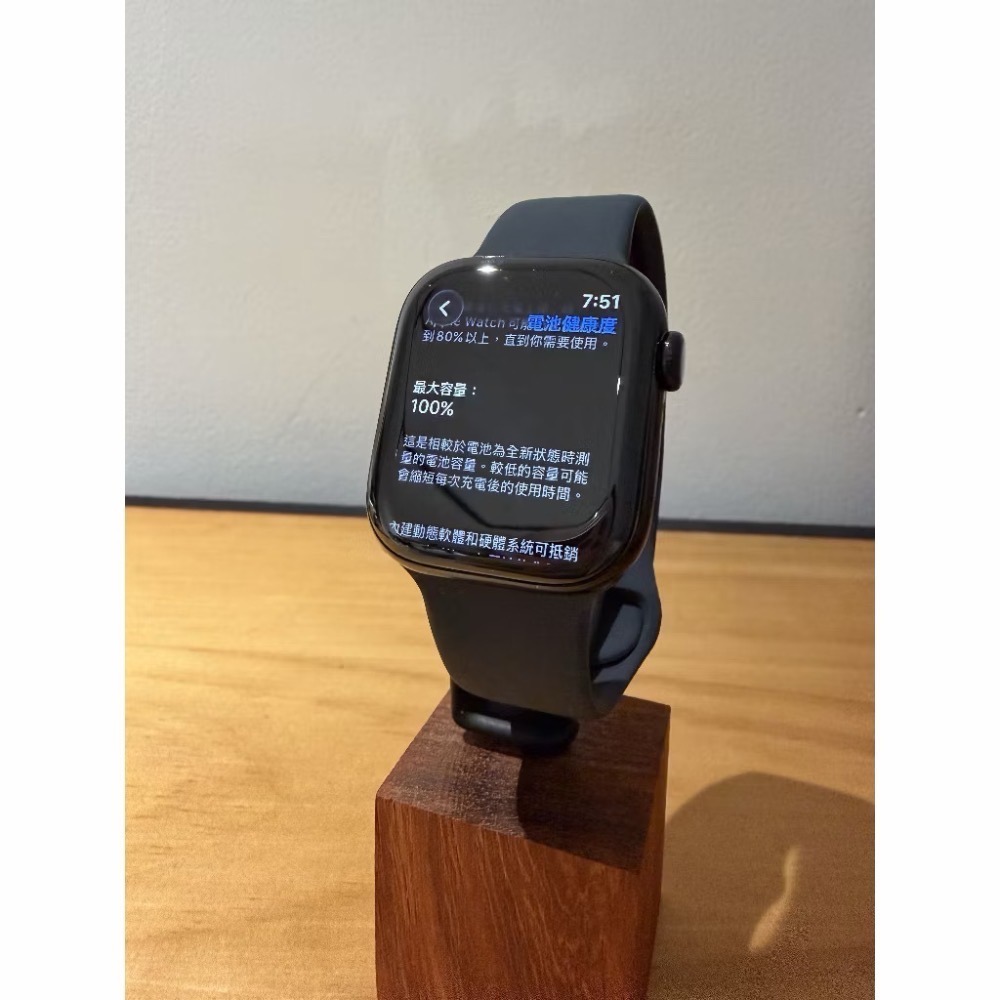 Apple Watch 11 46mm 黑🔋100%⛑️保固-2026/12│螢幕無傷│原廠電池│有盒配-細節圖2