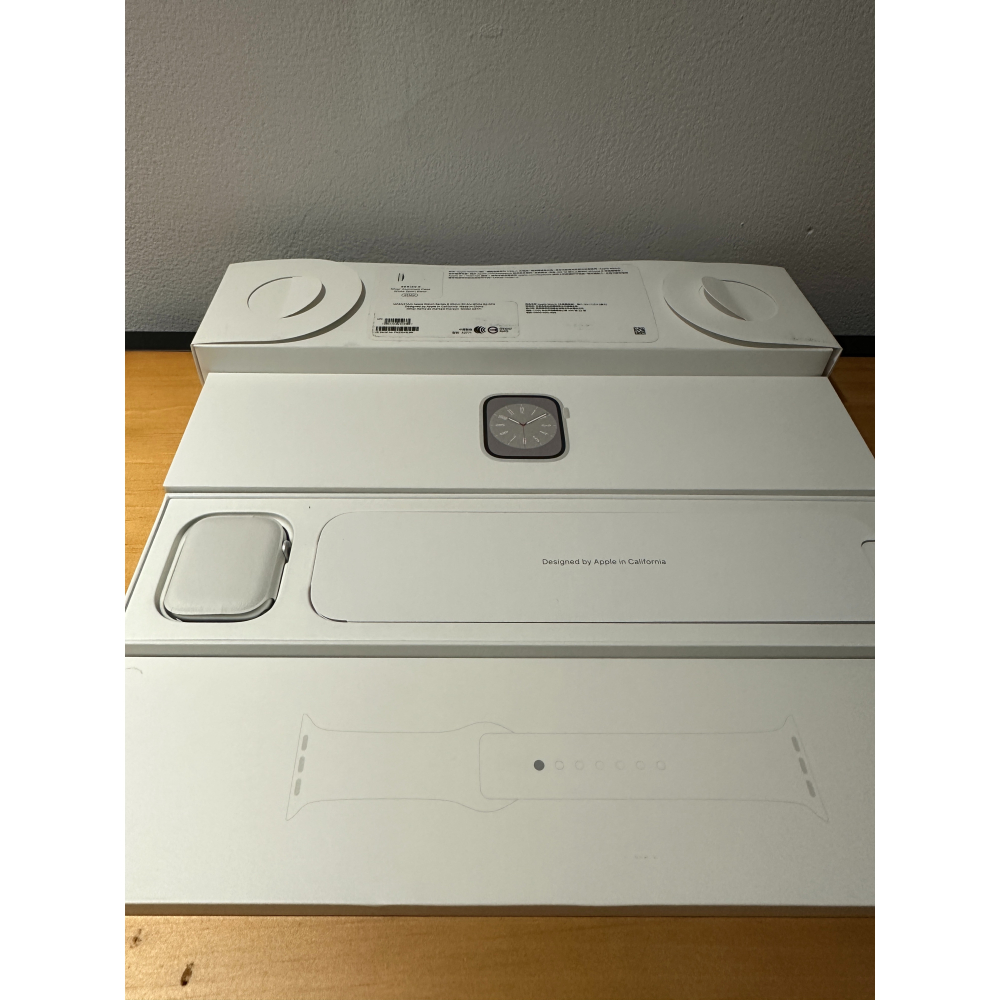 Apple Watch 8 45mm 銀🔋100%│盒配完整│外觀95成新│原廠電池│☁️好物雲3C-細節圖7