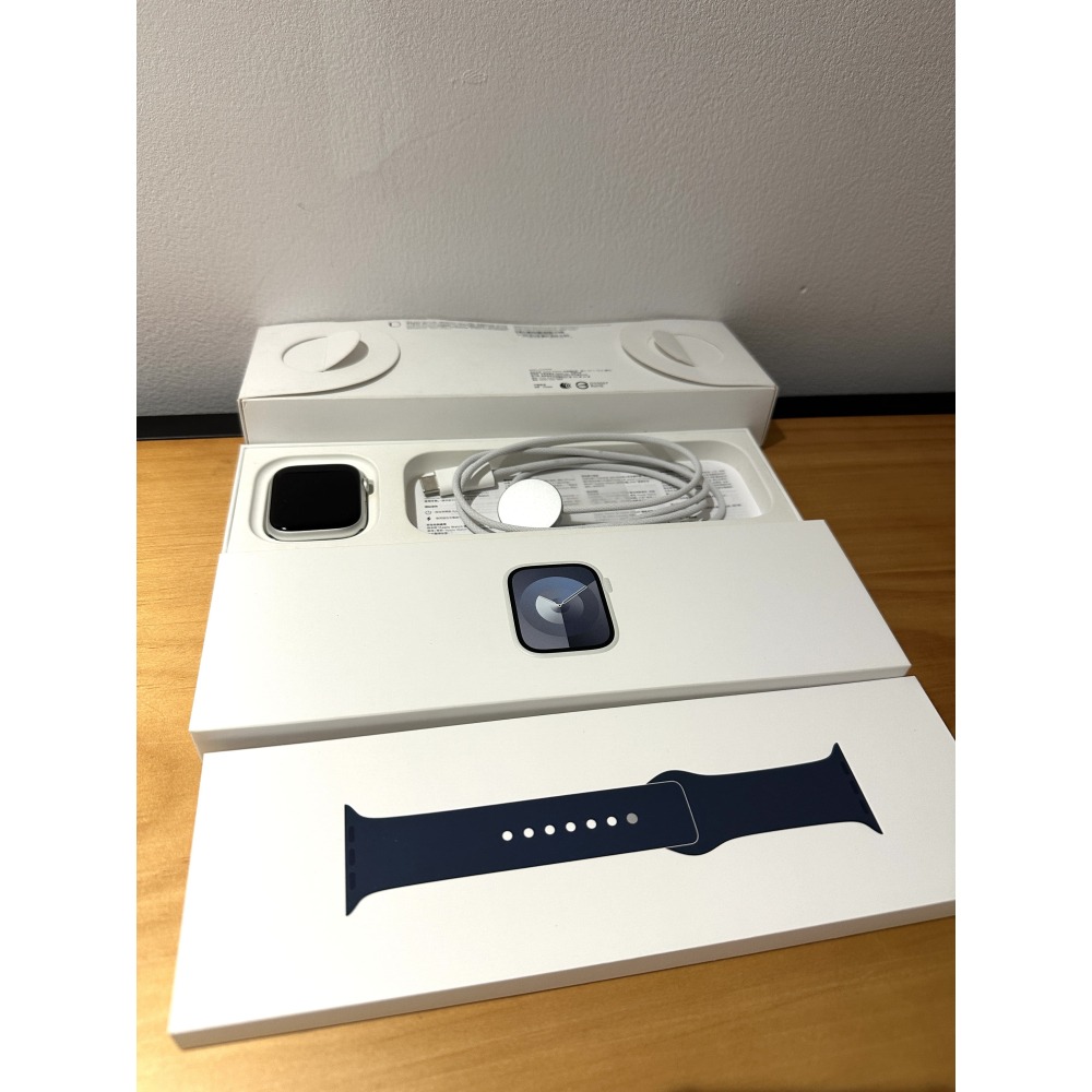 Apple Watch 9 45mm 銀🔋93%│外觀9成新│盒配齊全│原廠電池│☁️好物雲3C-細節圖7